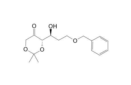 (S,S)-2,2-Dimethyl-6-(1-hydroxy-3-benzyloxypropyl)-1.3-dioxan-5-one