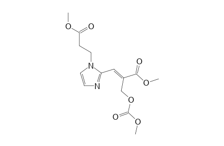 Methyl 2-(acetoxymethyl)-3-[2'-imidazolyl-N-(3"-methylpropanoate)]-propanoate