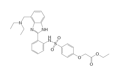 Ethyl {4-{2-{4-[(diethylamino)methyl]-1H-benzimidazol-2-yl}phenylsulfamoyl}phenoxy}acetate