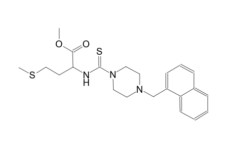 butanoic acid, 4-(methylthio)-2-[[[4-(1-naphthalenylmethyl)-1-piperazinyl]carbonothioyl]amino]-, methyl ester, (2S)-