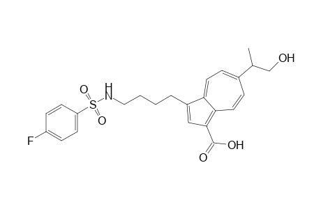 3-[4-(4-Fluorobenzenesuifonylamino)butyl]-6-(2-hydroxy-1-methyl)ethylazulene-1-carboxylic acid