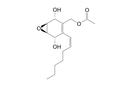 (+-)-(1R*,4S*,5R*,6S*)-3-(Acetoxymethyl)-2-[(Z)-hept-1'-enyl]-5,6-epoxycyclohex-2-ene-1,4-diol