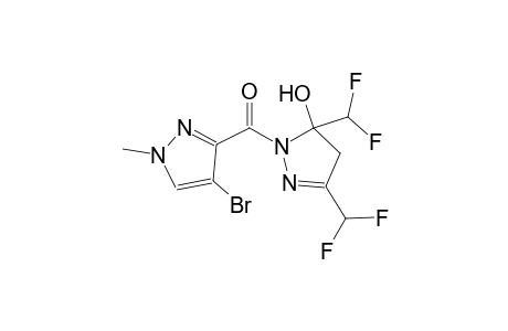 1-[(4-bromo-1-methyl-1H-pyrazol-3-yl)carbonyl]-3,5-bis(difluoromethyl)-4,5-dihydro-1H-pyrazol-5-ol