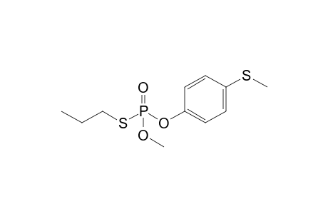 Phosphorothioic acid, O-methyl O-[4-(methylthio)phenyl]- S-propyl ester