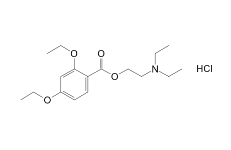 2,4-diethoxybenzoic acid, diethylaminoethyl ester, hydrochloride