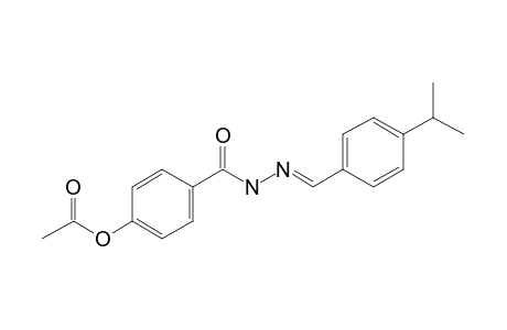 4-Hydroxy-N'-{(E)-[4-(propan-2-yl)phenyl]methylidene}benzohydrazide, ac derivative