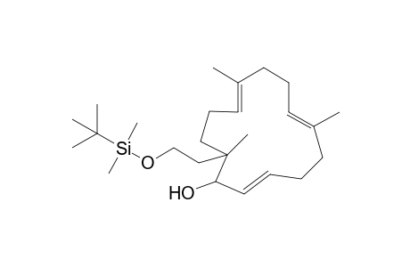 (1RS,2E,6E,10E,14SR)-14-[2-(tert-Butyldimethylsiloxy)ethyl]-6,10,14-trimethylcyclotetradeca-2,6,10-trienol