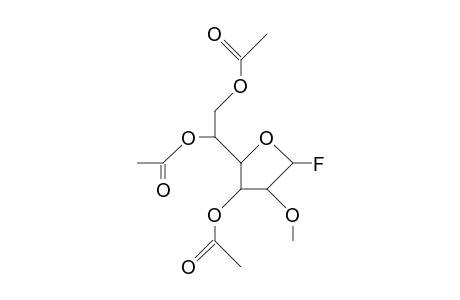 2-O-Methyl-3,5,6-tri-O-acetyl.alpha.-D-glucofuranosyl fluoride
