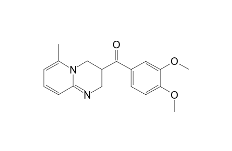 3-(3',4'-Dimethoxybenzoyl)-2,3,4,4a-tetrahydro-5-aza-6-methylquinoline