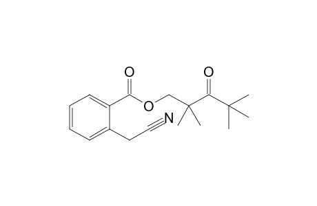 2-(Cyanomethyl)benzoic acid 2,2,4,4-tetramethyl-3-oxopentyl ester