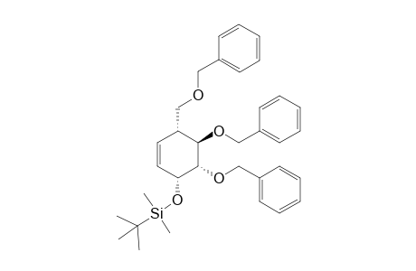 (1R,2S,3R,4R)-2,3-Di-O-benzyl-4-benzyloxymethyl-1-(O-tert-butyldimethylsilyl)cyclohex-5-ene-1,2,3-triol