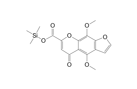 4,9-Dimethoxy-5-oxo-5H-furo[3,2-G]chromene-7-carboxylic acid, tms