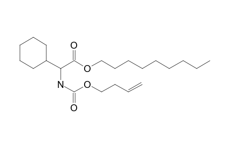 Glycine, 2-cyclohexyl-N-(but-3-en-1-yl)oxycarbonyl-, nonyl ester