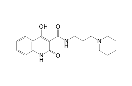 Quinoline-3-carboxylic acid, 4-hydroxy-2-oxo-1,2-dihydro-, (3-piperidin-1-yl-propyl)amide