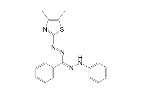 Methanone, [2-(4,5-dimethyl-2-thiazolyl)diazenyl]phenyl-, 2-phenylhydrazone