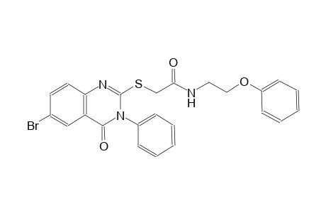 acetamide, 2-[(6-bromo-3,4-dihydro-4-oxo-3-phenyl-2-quinazolinyl)thio]-N-(2-phenoxyethyl)-