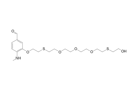 3-[(17-Hydroxy-6,9,12-trioxa-3,15-dithiaheptadecyl)oxy]-4-(methylamino)benzaldehyde