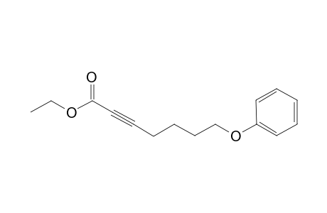 Ethyl 7-phenoxyhept-2-ynoate