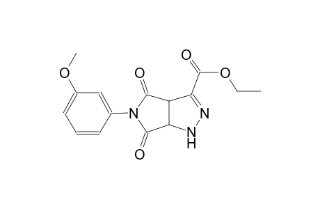 ethyl 5-(3-methoxyphenyl)-4,6-dioxo-1,3a,4,5,6,6a-hexahydropyrrolo[3,4-c]pyrazole-3-carboxylate