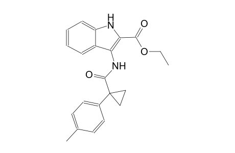 ethyl 3-({[1-(4-methylphenyl)cyclopropyl]carbonyl}amino)-1H-indole-2-carboxylate