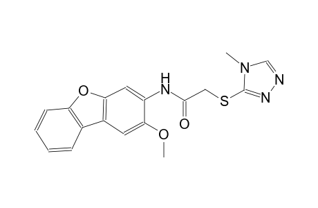 N-(2-Methoxydibenzo[b,d]furan-3-yl)-2-[(4-methyl-4H-1,2,4-triazol-3-yl)sulfanyl]acetamide