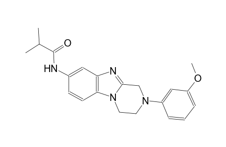 propanamide, 2-methyl-N-[1,2,3,4-tetrahydro-2-(3-methoxyphenyl)pyrazino[1,2-a]benzimidazol-8-yl]-