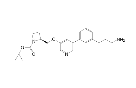 3-[3-[5-[[1-(tert-Butoxycarbonyl)-2(S)-azetidinyl]methoxy]-3-pyridyl]phenyl]propanamine