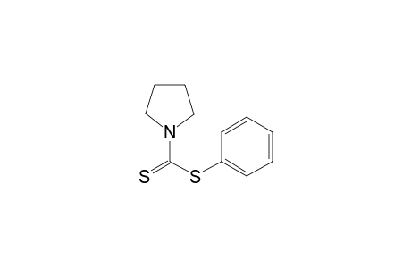 Pyrrolidine-1-carbodithioic acid phenyl ester