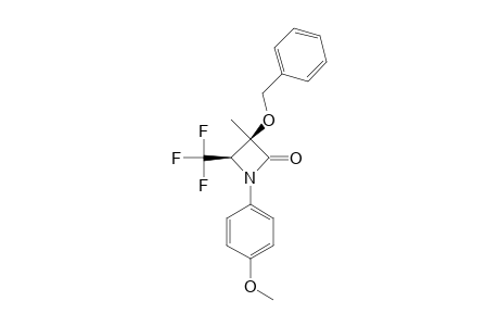 CIS-3-(BENZYLOXY)-1-(4-METHOXYPHENYL)-3-METHYL-4-(TRIFLUOROMETHYL)-2-AZETANONE