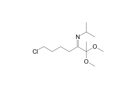 N-(7-Chloro-2,2-dimethoxy-3-heptylidene)isopropylamine