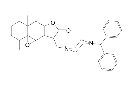 2H-benzo[f]oxireno[2,3-e]benzofuran-8(9H)-one, 9-[[4-(diphenylmethyl)-1-piperazinyl]methyl]octahydro-2,5a-dimethyl-