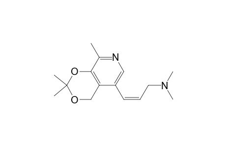 cis-5-[3-(Dimethylamino)-1-propenyl]-2,2,8-trimethyl-4H-1,3-dioxino[4,5-c]pyrridine