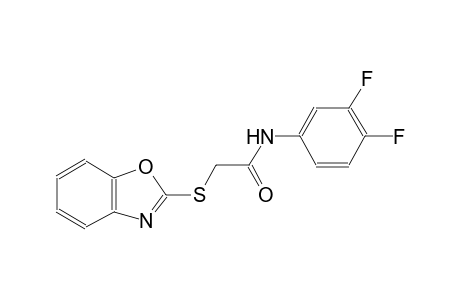 2-(1,3-benzoxazol-2-ylsulfanyl)-N-(3,4-difluorophenyl)acetamide