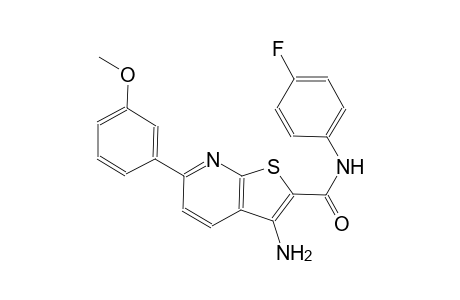 3-amino-N-(4-fluorophenyl)-6-(3-methoxyphenyl)thieno[2,3-b]pyridine-2-carboxamide