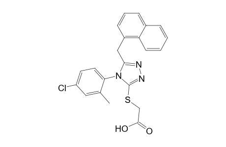2-[[4-(4-chloranyl-2-methyl-phenyl)-5-(naphthalen-1-ylmethyl)-1,2,4-triazol-3-yl]sulfanyl]ethanoic acid