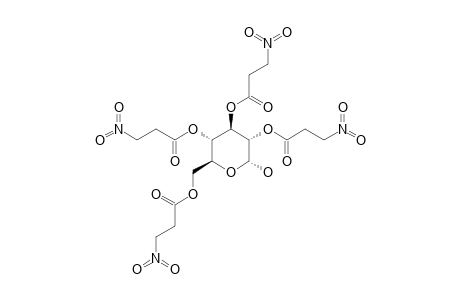 2,3,4,6-TETRA-O-(3-NITROPROPANOYL)-ALPHA-D-GLUCOPYRANOSE