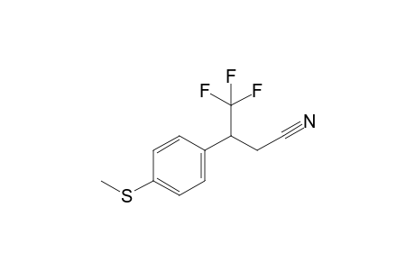 4,4,4-Trifluoro-3-(4-(methylthio)phenyl)butanenitrile
