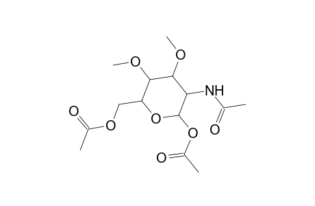 Galactopyranose, 2-acetamido-2-deoxy-3,4-di-O-methyl-, 1,6-diacetate, .alpha.-D-