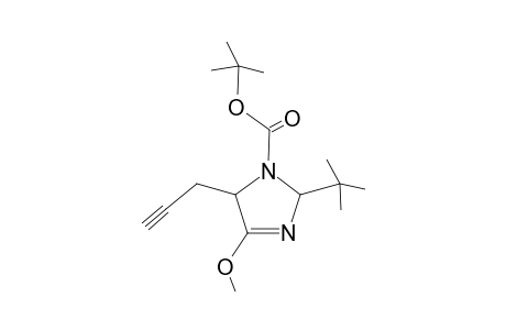 t-Butyl 2-(t-butyl)-4-methoxy-5-(prop-2'-ynyl)-2,5-dihydroimidazole-1-carboxylate