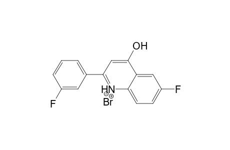 4-Hydroxy-6-fluoro-2-[3'-fluorophenyl]quinolinium bromide