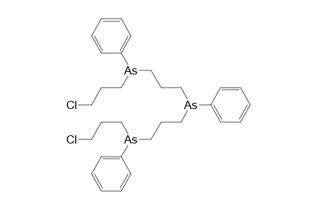 Arsine, bis[3-[(3-chloropropyl)phenylarsino]propyl]phenyl-