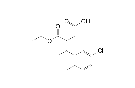 (E)-3-Ethoxycarbonyl-4-methyl-4-(3'-chloro-6'-methylphenyl)but-3-enoic acid
