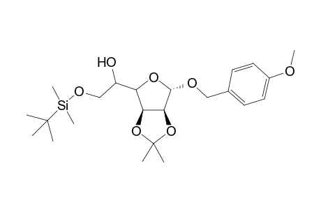 p-Methoxybenzyl 6-O-(tert-Butyldimethylsilyl)-2,3-O-isopropylidene.alpha.-D-mannofuranoside