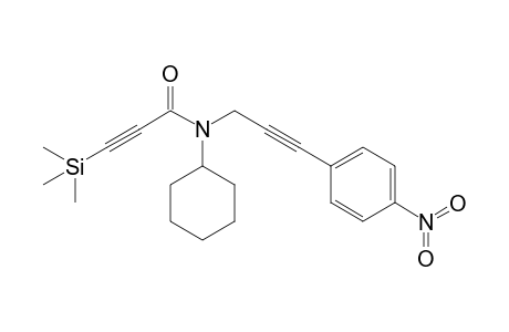 N-Cyclohexyl-N-[3-(4-nitrophenyl)-2-propynyl]-3-trimethylsilyl-2-propynamide