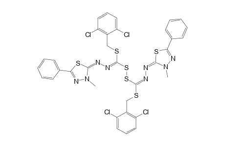 BIS-(2,6-DICHLOROPHENYLBENZYL)-BIS-(3-METHYL-5-PHENYL-2,3-DIHYDRO-1,3,4-THIADIAZOL-2-YLIDENE)-(THIOPEROXYDICARBONOHYDRAZONATE)