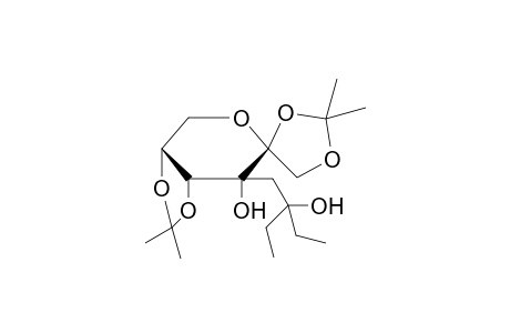 1,2;4,5-Di-O-Isopropylidene-3-C-(2-ethyl-2-hydroxybutyl)-.beta.,D-psicopyranose