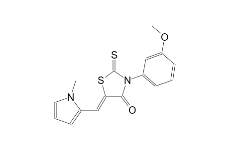 (5Z)-3-(3-methoxyphenyl)-5-[(1-methyl-1H-pyrrol-2-yl)methylene]-2-thioxo-1,3-thiazolidin-4-one