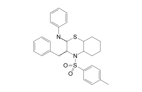 3-Benzylidene-N-phenyl-4-tosyloctahydro-2H-benzo[b][1,4]thiazin-2-imine