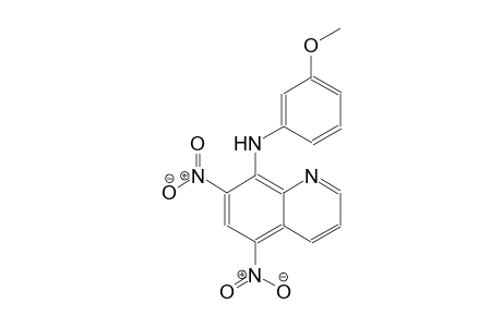 N-(3-methoxyphenyl)-5,7-dinitro-8-quinolinamine