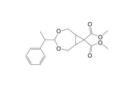 Dimethyl (anti)-4-(1'-phenylethyl)-3,5-dioxabicyclo[5.1.0]octane-8,8-dicarboxylate
